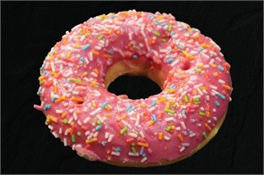 Донат клубничный 00158