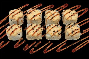 Ролл Запечённый с морским окунем 340 гр  00183